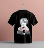 Sanemi Demon Slayer Anime T-Shirt – Unisex Black Cotton Graphic Tee
