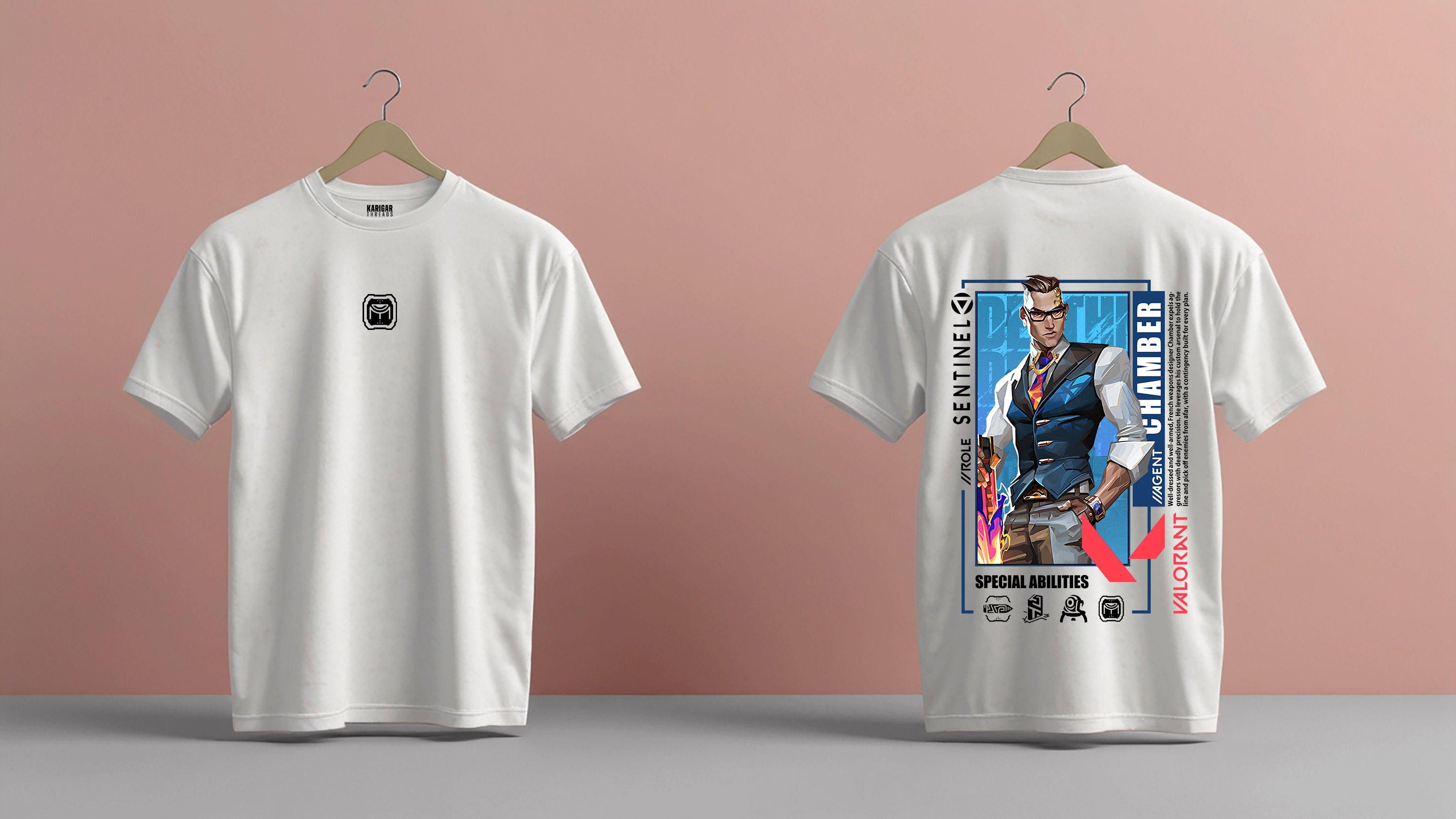 Valorant Chamber Sentinel Graphic T-Shirt – Unisex Cotton Tee