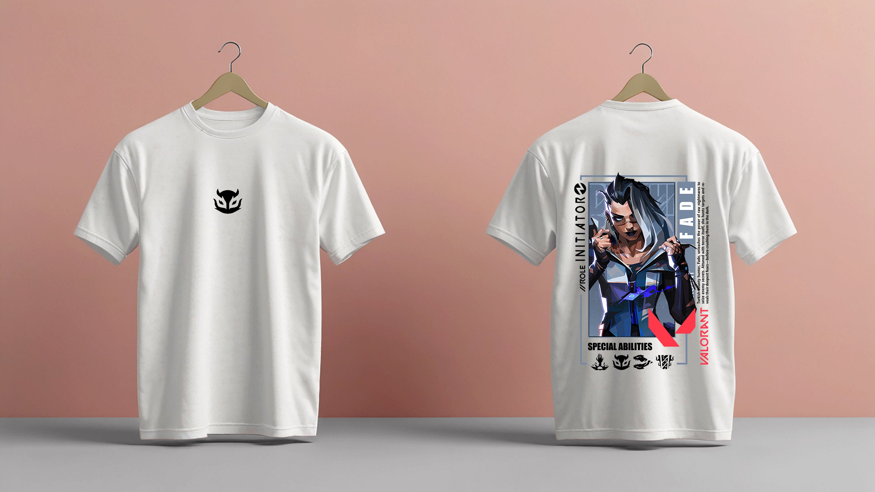 Valorant Fade Initiator Graphic T-Shirt – Unisex Cotton Tee