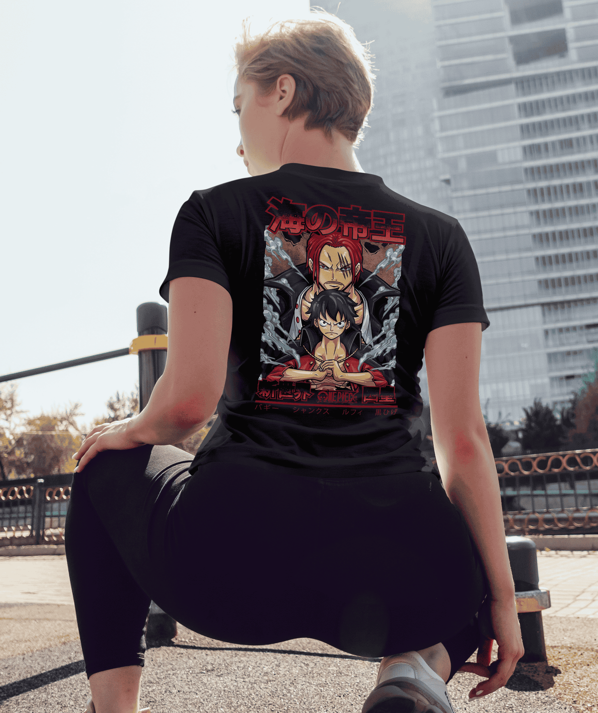 One Piece Shanks & Luffy Anime T-Shirt – 100% Cotton | Unisex