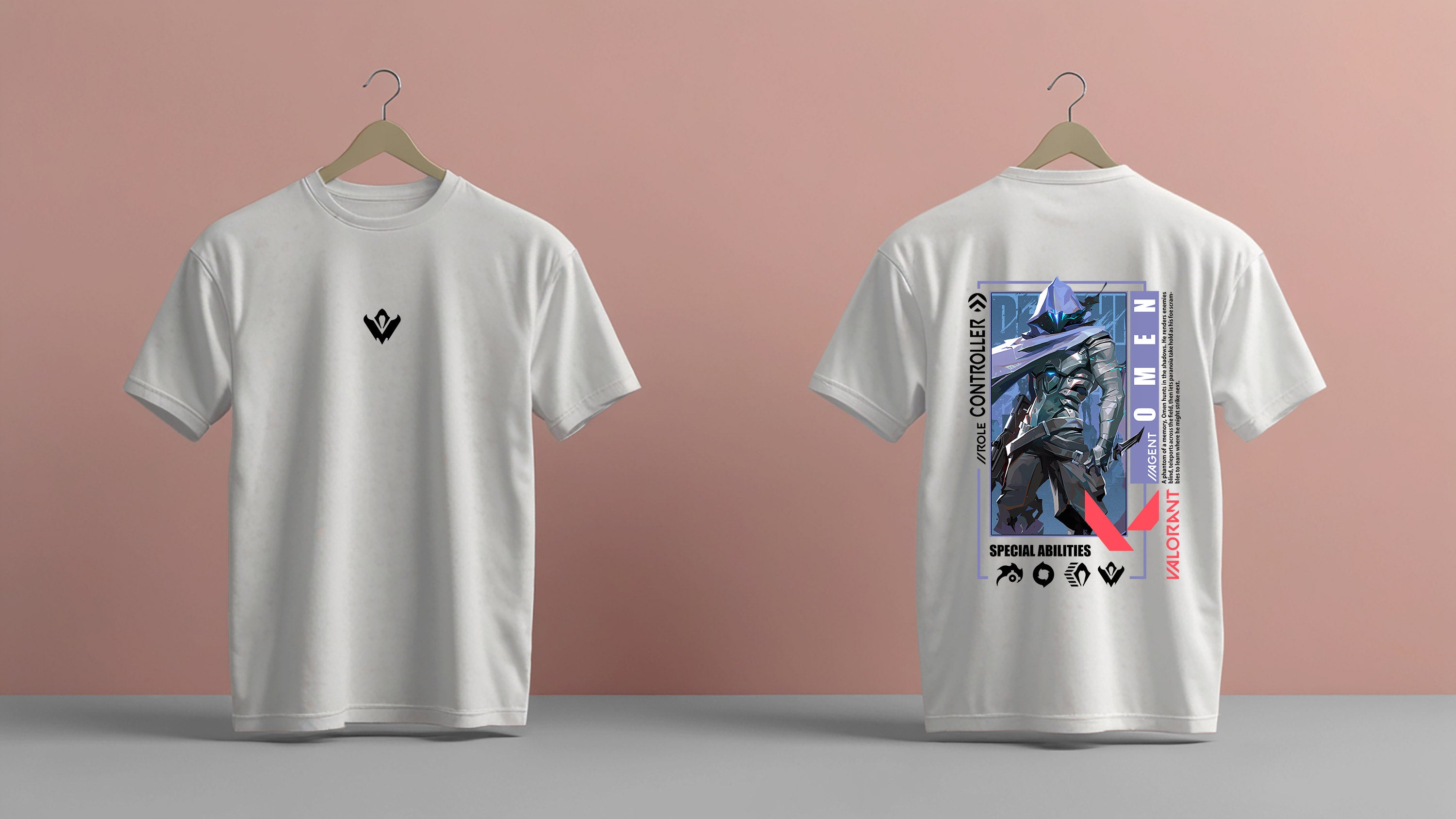 Valorant Omen Controller Graphic T-Shirt – Unisex Cotton Tee