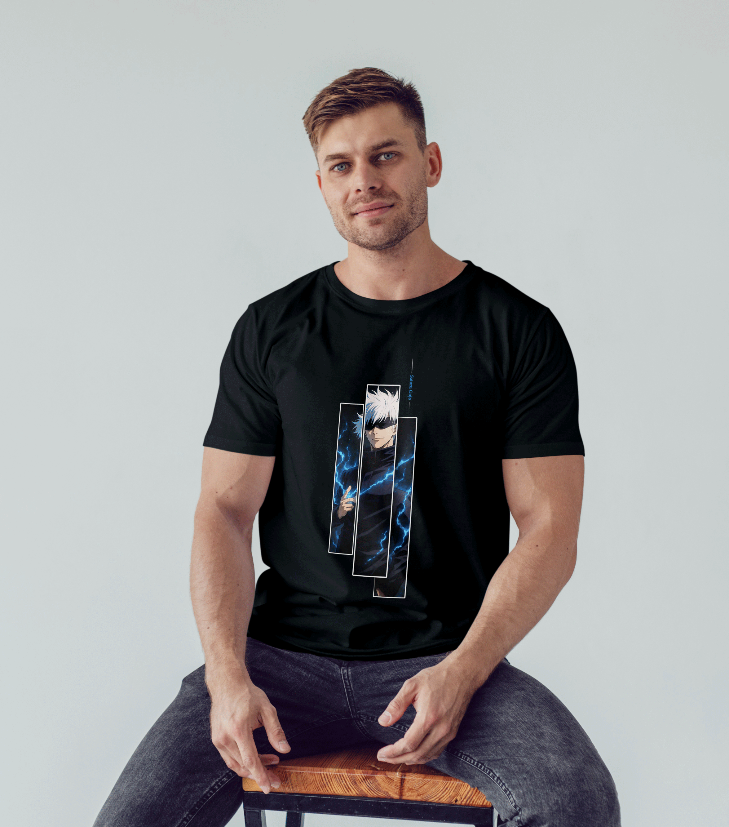 Gojo Satoru Electric Aura Unisex T-Shirt – Jujutsu Kaisen Anime Tee